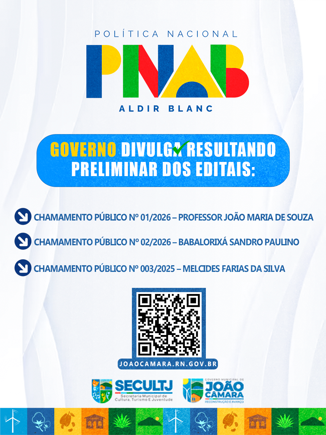 GOVERNO DIVULGA RESULTANDO PRELIMINAR DOS EDITAIS