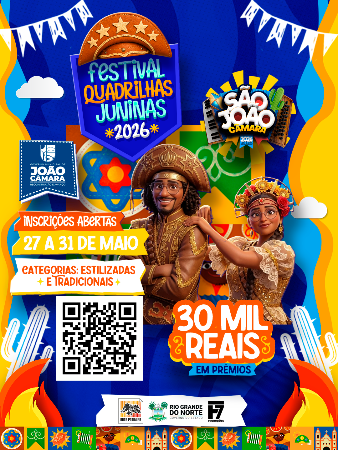 FESTIVAL DE QUADRILHAS 2026 – INSCRIÇÕES ABERTAS