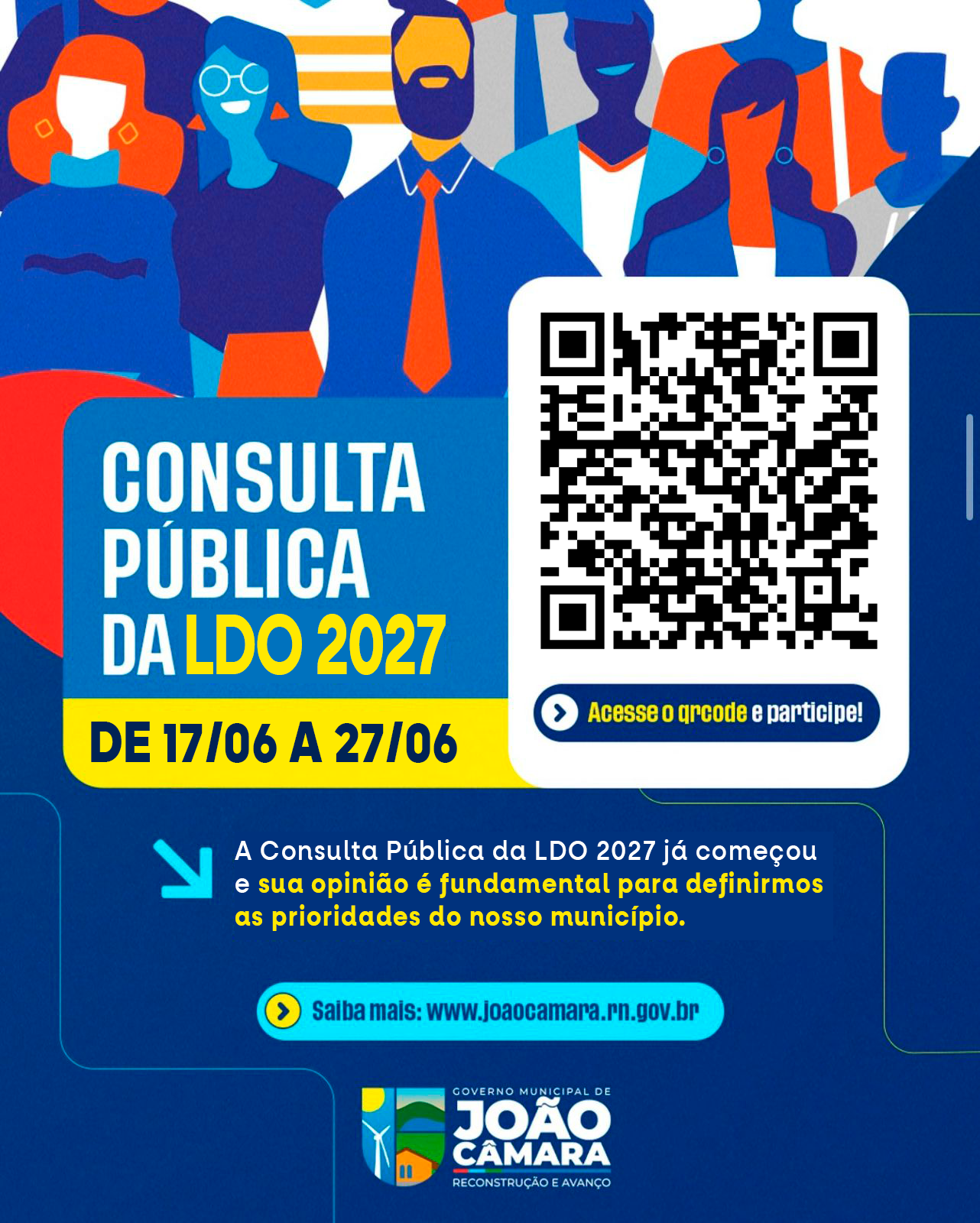 Consulta Pública da LDO 2027 já está aberta!