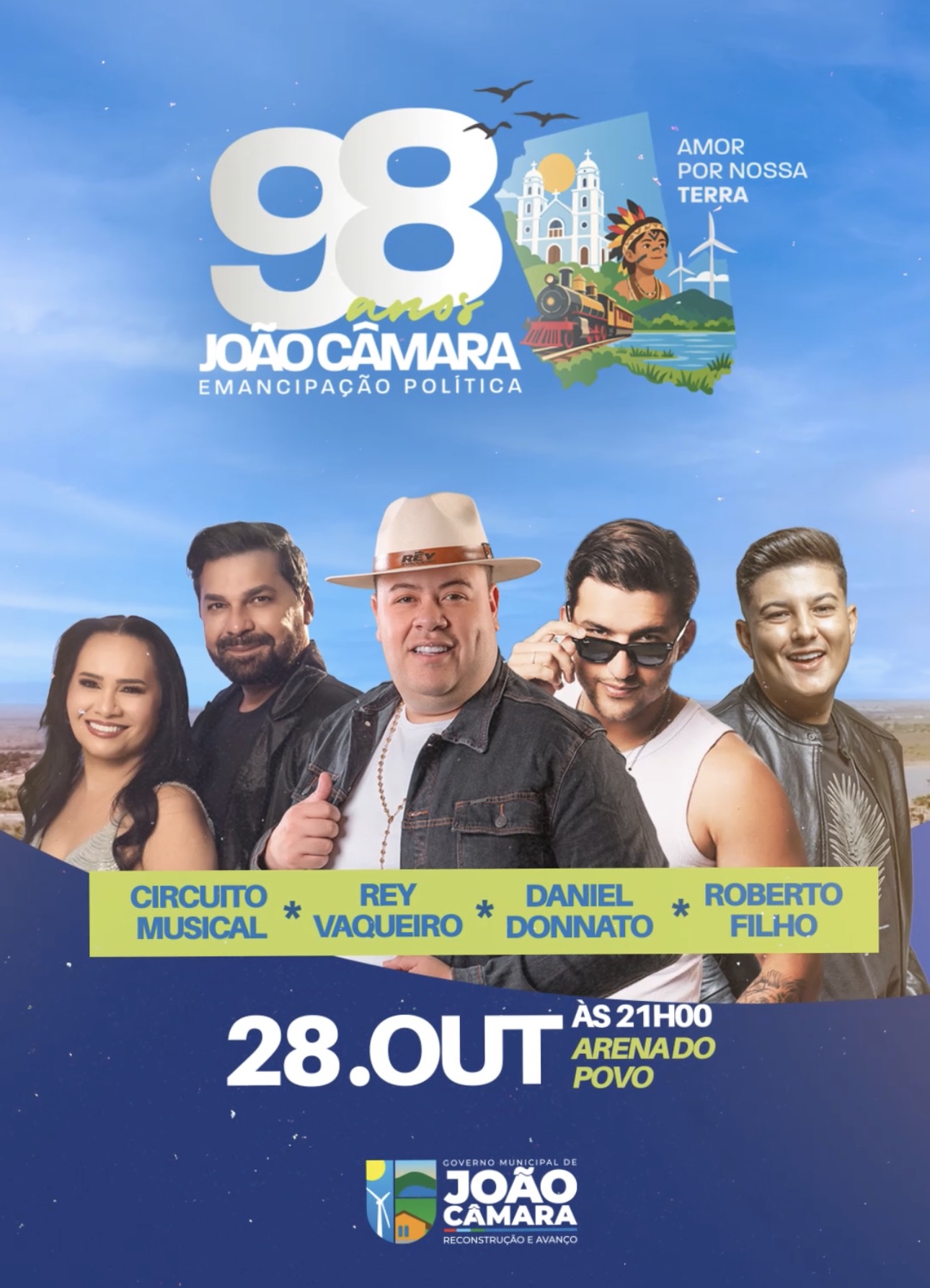 João Câmara vai comemorar seus 98 anos com muita festa!