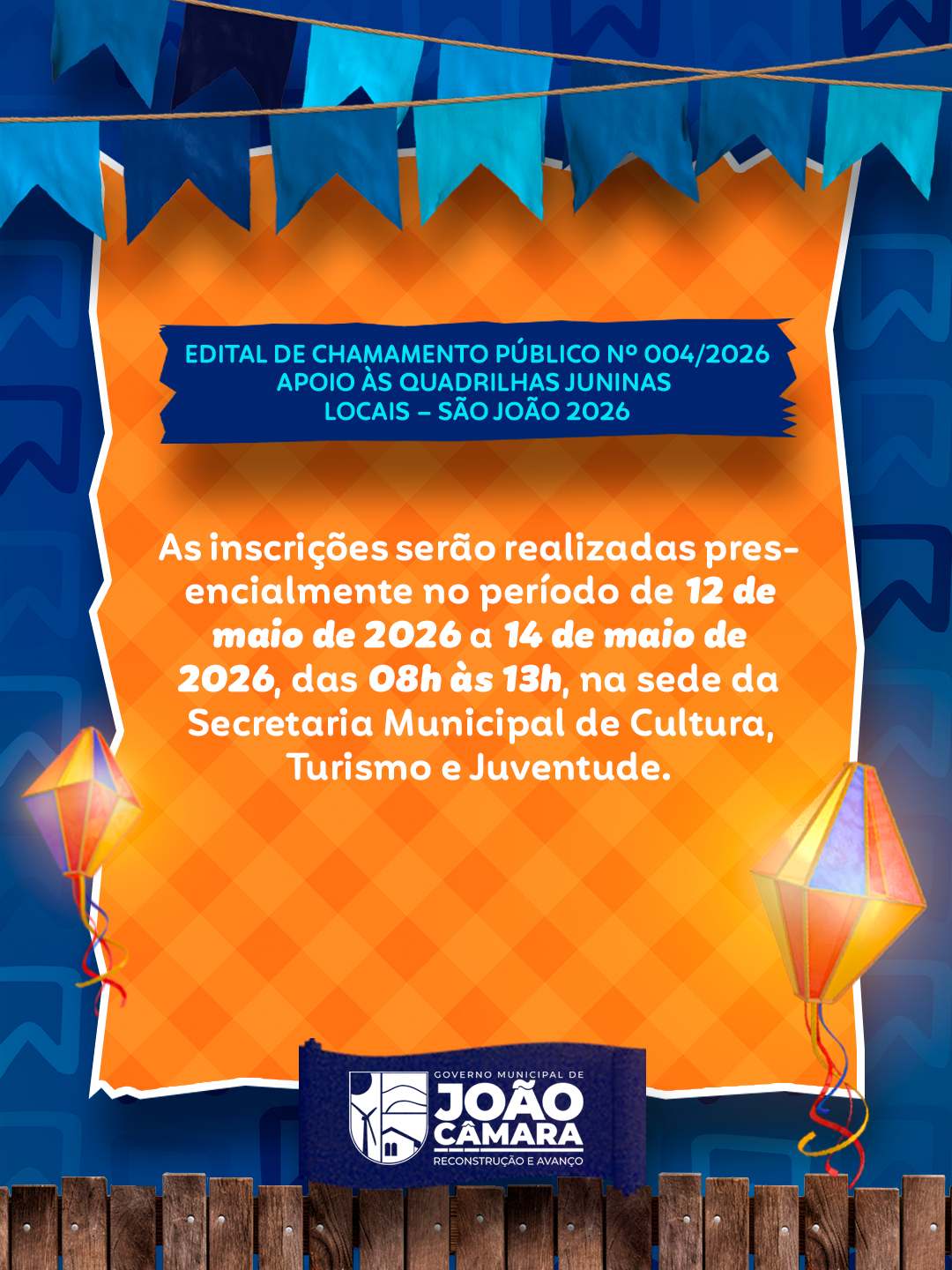 Edital de Chamamento Público nº 004/2026